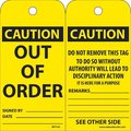 Nmc TAGS, OUT OF ORDER, 6X3, 015 RPT145